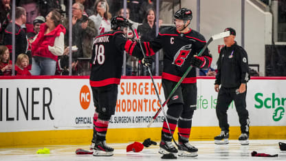 Staal tallies a hat trick