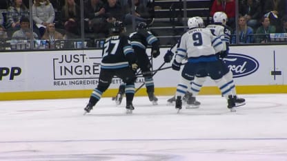 WPG@UTA: Crouse scores goal against Connor Hellebuyck