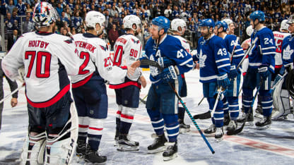 Capitals, Maple Leafs handshakes