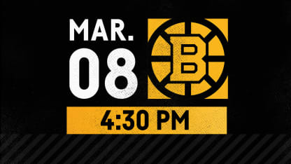 MAR 8 VS. BRUINS AT 4:30 PM