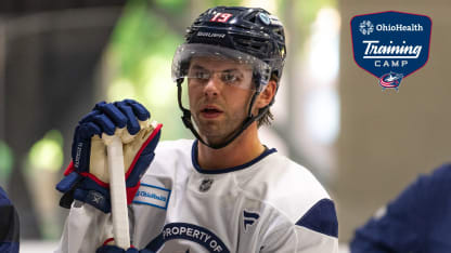 blue jackets adam fantilli training camp