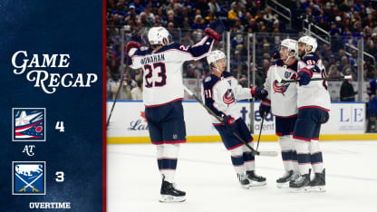 Columbus Blue Jackets Buffalo Sabres game recap October 28 2025