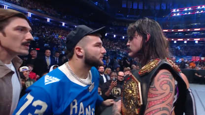 Cam Skattebo Matt Rempe jersey MSG WWE Raw