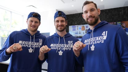 ‘Definitely worth the wait’: Ekman-Larsson, Lorentz and Stolarz receive Stanley Cup rings