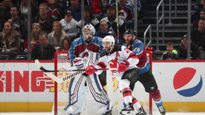 Pavel Francouz Ian Cole New Jersey Devils 2019 December 13