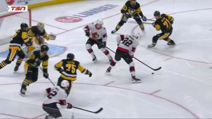 OTT@PIT: Amadio scores goal against Arturs Silovs