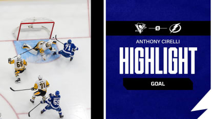 TBL vs. PIT | Cirelli opens second period with SHG