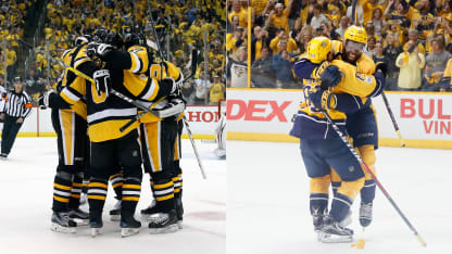 Pens Preds hugs