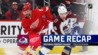 Colorado Avalanche Detroit Red Wings game recap February 22