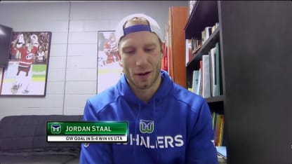 Jordan Staal on late game winning goal against Mammoth