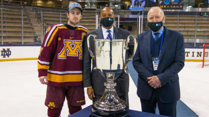 Kevin Warren, Big Ten Trophy, and Red Berenson