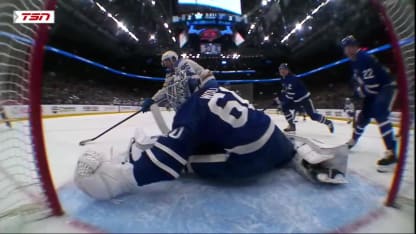 STL@TOR: Woll with a great save against Jordan Kyrou