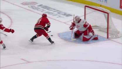 DET@CAR: Hall scores goal against Cam Talbot