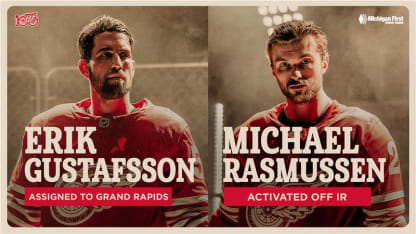 Red Wings assign Erik Gustafsson to Grand Rapids