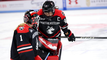 Color of Hockey: Thompson strong Indigenous role model as Northeastern ...