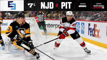 DEVILS GAME PREVIEW AT PENGUINS 2.26.25