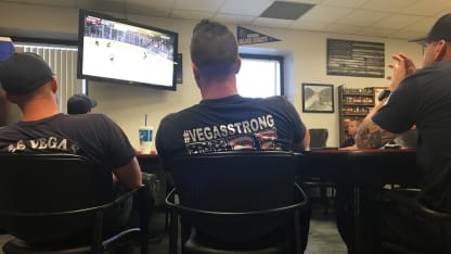 VGK fire house watching game 2