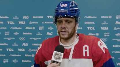 Pastrnak's post-game interview vs. Team France
