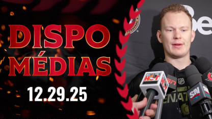 Brady Tkachuk dispo média avant le match contre CBJ