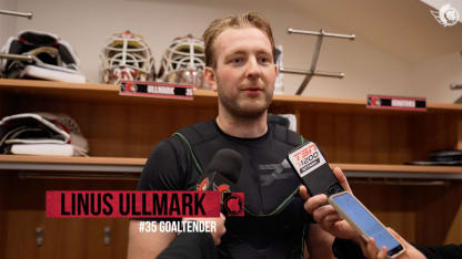 Linus Ullmark dispo médias avant le match contre BUF