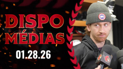 Jake Sanderson dispo médias avant le match contre COL