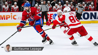 Wings Canadiens badge Lepage