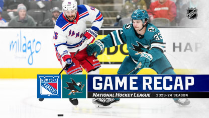 Game Recap: Rangers vs Sharks 1/23