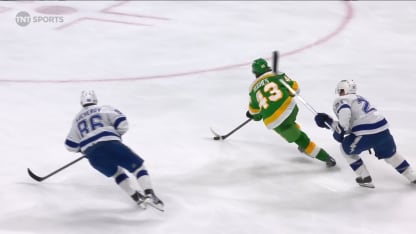 TBL@MIN: Hughes scores goal against Andrei Vasilevskiy