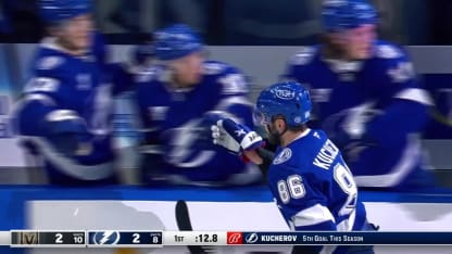 Kucherov ties it in the 1st