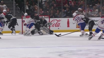 Slafkovsky scores while falling