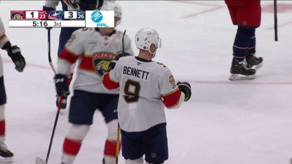 FLA at CBJ: Bennett strikes on power play