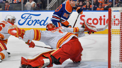 Cooley Stands Tall As Flames Knock Off Oilers