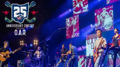 blue jackets 25th anniversary concert featuring oar