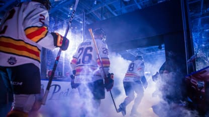Travis Barron prospect Colorado Eagles Playoffs introductions 2018 May 13