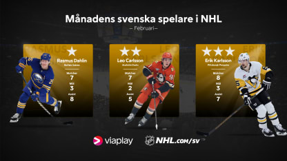 Månadens svenska stjärnor i februari