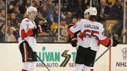 Turris, Karlsson celebrate OTT-BOS