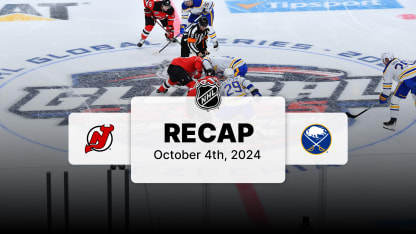 New Jersey Devils Buffalo Sabres game recap October 4 2024