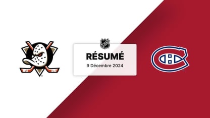 ANA vs MTL | 09/12/2024 | Résumé