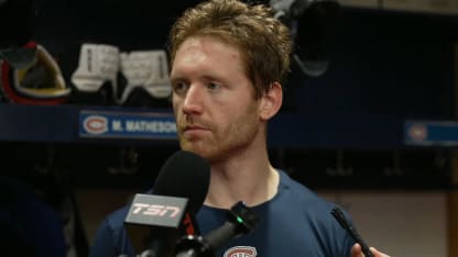 Après-match c. STL : Matheson