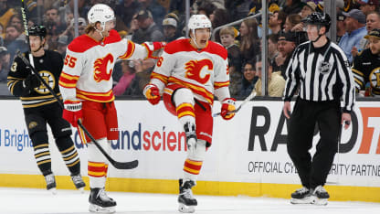 Kuzmenko, Huberdeau And Kadri Lead Flames Over Bruins