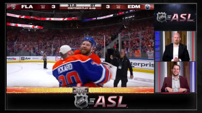 Draisaitl wins Game 1 in OT (ASL Cast)