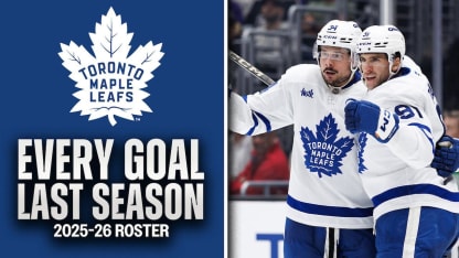Maple Leafsin nykyisen miehistön maalit viime kaudelta