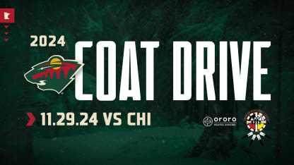 MINNESOTA WILD TO HOST WINTER COAT DRIVE ON FRIDAY, NOVEMBER 29 2024