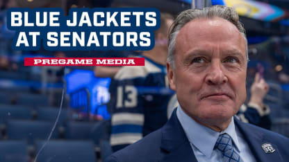 Blue Jackets At Senators | Pregame Media