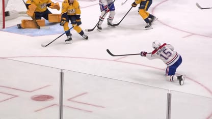 MTL@NSH: Newhook scores goal against Juuse Saros