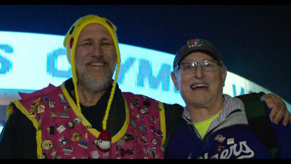 Trading pins at the Olympic Winter Games