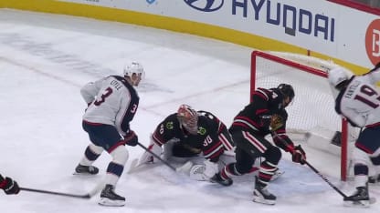 CBJ@CHI: Coyle has a hat trick against the Blackhawks