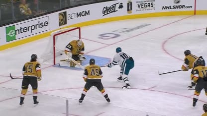 SJS@VGK: Kostin scores goal against Adin Hill