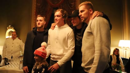 Cernak with russians and young fan