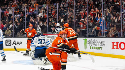 Carlsson Punches in the Loose Puck